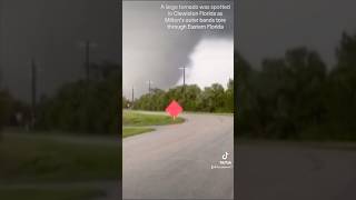 Large destructive EF3 tornado SHREDS through Clewiston Florida from Milton tornado destruction [upl. by Adohr]