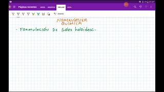 Formulación de sales haloideas [upl. by Ikram461]