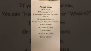 Adverb Song [upl. by Fabiano]