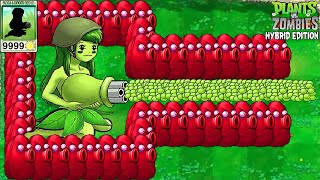 99 Mega Gatling Girld Pea vs All Zombie  Plants Vs Zombies Extra [upl. by Yeltneb]