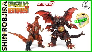 Super7 Toho Ultimates 1200°C Godzilla amp Destoroyah  Double Review [upl. by Aydin]