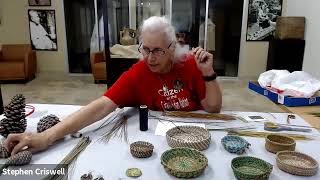 Catawba Traditional Arts Online Series Long Leaf Pine Needle Basket Maker Beckee Garris [upl. by Tolmach]