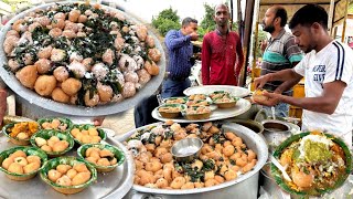 Bhubaneswar Famous Dahi Vada With Ghugni Aloo Dum । Price ₹ 40 Only । Street Food [upl. by Luba]