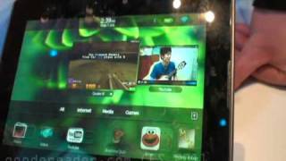 Blackberry Playbook Booth product Demo  CES 2011 [upl. by Sigismund]