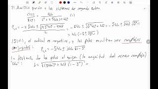 21Análisis previo a los sistemas de 2do orden [upl. by Hazel]