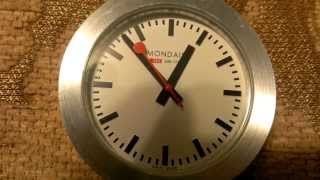 Mondaine Swiss Railway Travel Clock Quartz Ronda [upl. by Kalbli]