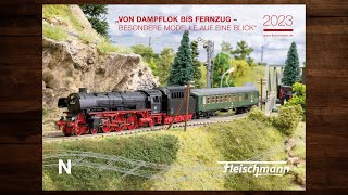 Fleischmann Aktuelle Modelle Herbst 2023 – Modellbahn Katalog Spur N [upl. by Bonneau341]