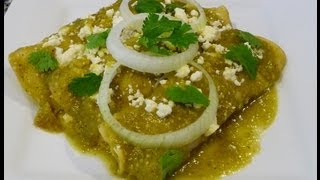 Receta Enchiladas Verdes en colaboración con Easy Cooking with Sandy  La Cocinadera [upl. by Simsar]