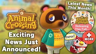 Exciting News JUST Announced For Animal Crossing This Month [upl. by Saimon]