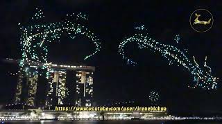 Marina Bay Sands CNY Dragon Drone Show 2024 [upl. by Kiersten838]