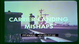 US NAVY AIRCRAFT CARRIER LANDING MISHAPS amp CRASHES Training Film 9002 [upl. by Hteb]