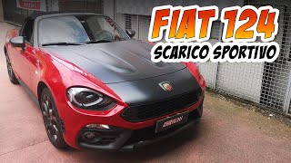 Fiat 124 con valvola di scarico  scarico sportivo Ragazzon  come avere un sound sportivo [upl. by Risley281]