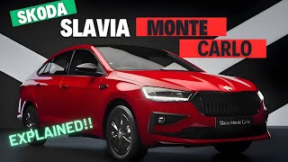 2024 Skoda Slavia Monte Carlo Explained  Changes From Standard SLAVIA [upl. by Katzen371]