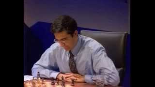 Kasparov Kramnik Match 31 World Chess Championship 2000 live [upl. by Ecnatsnok]