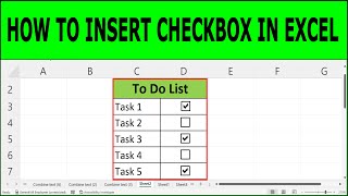 How to Insert Checkbox in Excel  How to Add Check Boxes In MS Excel Sheet Easy  excel checkbox [upl. by Alfred]