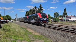 Amtrak flies westbound through Canby Oregon May 30 2024 [upl. by Witherspoon]