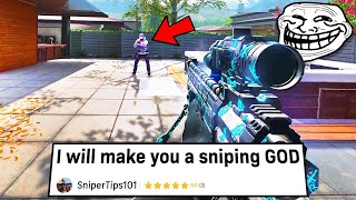 I hired a PRO SNIPER COACH on Fiverr then I Popped Off HILARIOUS [upl. by Akemot]