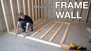 The Basics of Framing A Basement Wall [upl. by Anyk]