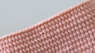 Easy Crochet Stitch For Beginners  Ideal For Blankets [upl. by Dyane]