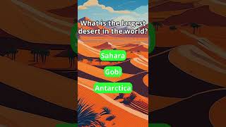 Largest Desert 🏜 quiz desert [upl. by Titus]