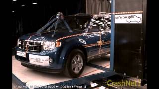 Ford Escape  2011  Pole Crash Test  NHTSA  CrashNet1 [upl. by Hnahk]