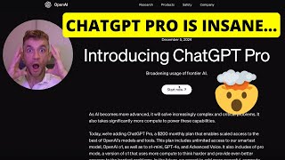 ChatGPT Pro NEW OpenAI GPTo1 is Absolutely INSANE… [upl. by Noitsirhc]