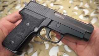 Sig Sauer P228 German 9mm Semi Auto Pistol Review  Texas Gun Blog [upl. by Laen]