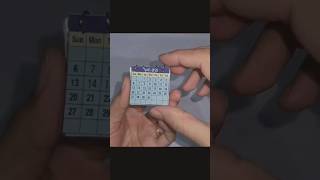 How to make mini calendardiy miniature craft youtubeshorts ytshorts yt [upl. by Sorcim]