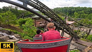 FireChaser Express POV 5K Back Row Gerstlauer MultiLaunch Family Coaster Dollywood TN [upl. by Shuman]