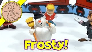 Frosty The Snowman Frosty Winter Ride 5Figure Set Review [upl. by Nodnarbal]