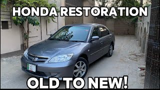 OLD HONDA CIVIC RESTORATION in 20 minutes  CIVIC ES PROJECT [upl. by Va]