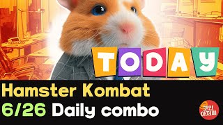 Hamster Kombat Today 26th june daily combo [upl. by Gnah706]