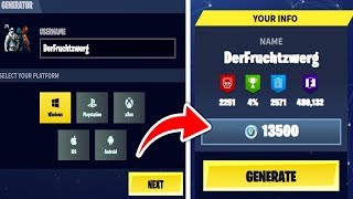 Fortnite VBucks Generator benutzen und das passiert  Fortnite Battle Royale Deutsch [upl. by Danais496]