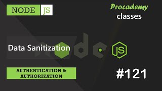 121 Data Sanitization  Authentication amp Authorization  A Complete NODE JS Course [upl. by Htebzile]