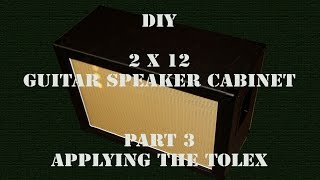 DIY 2X12  Guitar Speaker Cabinet  Part 3  HD [upl. by Delcina]