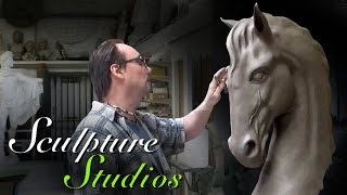 Classical Horse Head Carving by Sculpture Studios [upl. by Hay505]