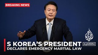 South Korea’s president declares emergency martial law [upl. by Akirea]