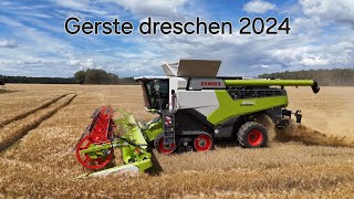 CLAAS LEXION 8700TT Wintergerste Probedreschen 2024  4K [upl. by Makell]