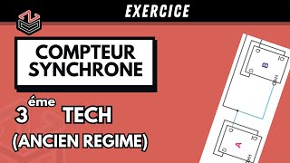 ELECTRIQUE⚡  part 2   Exercice Compteur Synchrone [upl. by Inerney]