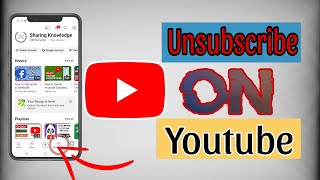 How to unsubscribe on youtube [upl. by Nonnag]