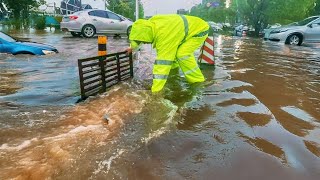 Rescue the Streets Unclogging Drains to Prevent Flooding [upl. by Oenire]