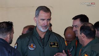 Rey Felipe VI conoce las instalaciones del TLP y la Maestranza Aérea de Albacete [upl. by Leilamag612]