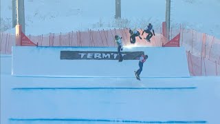 Lindsey Jacobellis Third in SBX World Cup  Krasnoyarsk 2022 [upl. by Sacram]