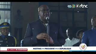 EN MEETING A KISANGANI FÉLIX TSHISEKEDI ÉVOQUE LE CHANGEMENT DE LA CONSTITUTION [upl. by Charpentier]