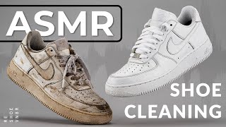 Shoe Cleaning ASMR  Nike Air Force 1 [upl. by Irdua849]