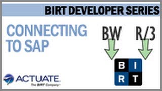 SAP Connectors in BIRT [upl. by Akenor767]