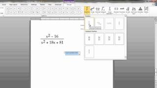 Writing Math Equations in Microsoft Word [upl. by Enatan]