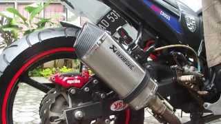 knalpot akrapovic black titan byson fz16 full system [upl. by Prager]