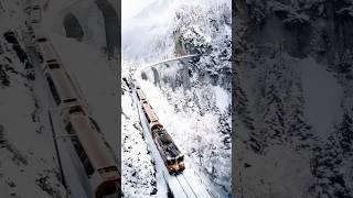 Glacier Express Swiss Train Winterland Adventure [upl. by Burger259]