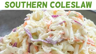 Amazingly Delicious Classic Creamy Southern Coleslaw  Coleslaw recipe [upl. by Gnad389]